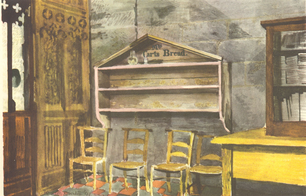 DUNSTABLE PRIORY. The Bread Box. Bedfordshire. By Kenneth Rowntree 1946 print